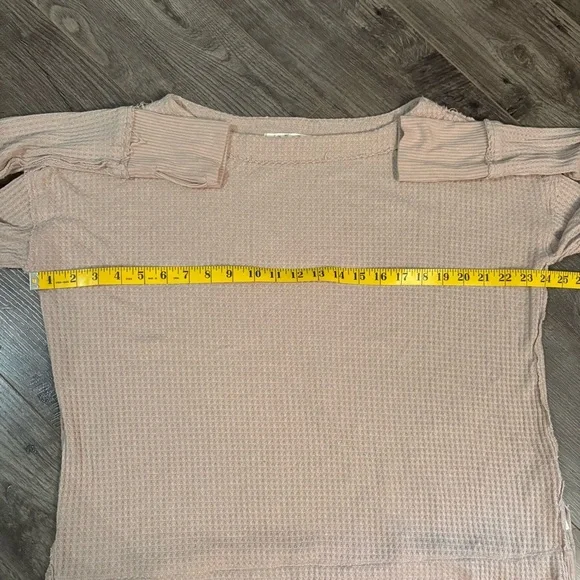 Free People North Shore Thermal waffle knit long sleeve top - Picture 7 of 8